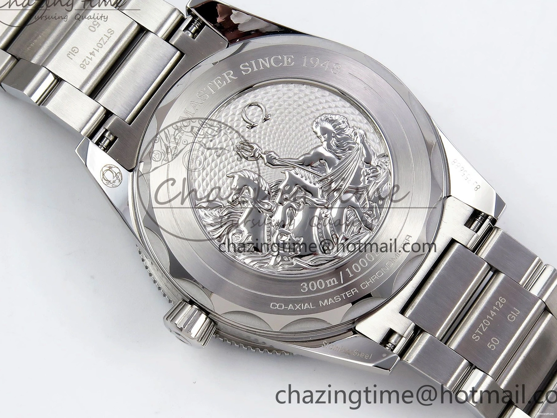 0504 Seamaster 300 Heritage VSF 1:1 Best Edition Blue Dial on SS Bracelet A8912 Super Clone Packable 7716